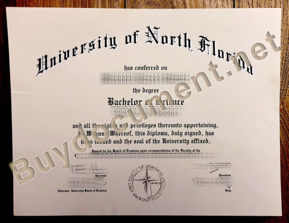 University of North Florida degree, fake University of North Florida diploma