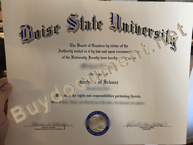 Boise State University diploma, fake Boise State University degree