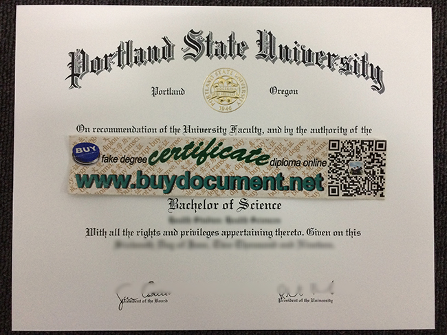 fake Portland State University diploma, Portland State University degree