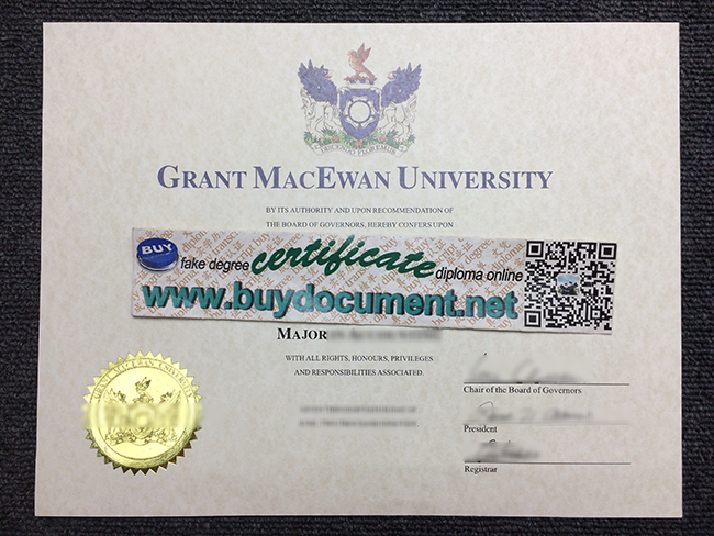 Grant MacEwan University diploma, fake MacEwan University degree
