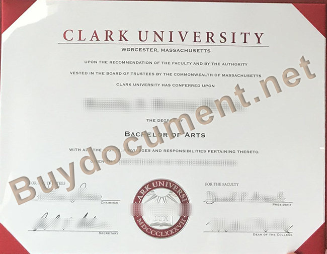 Clark University diploma, fake Clark University degree, fake certificate maker