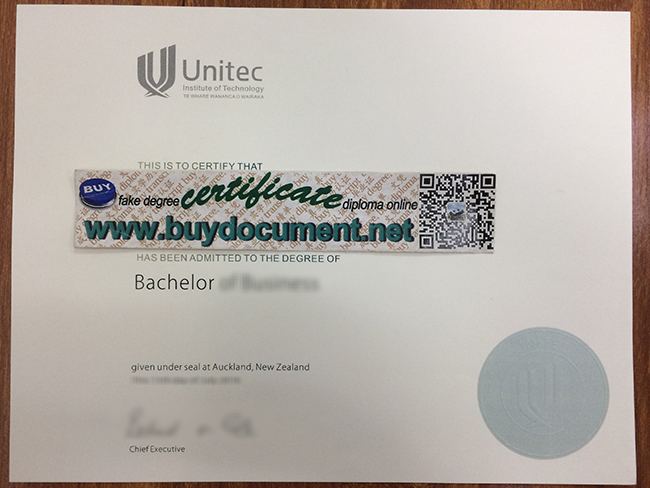 Unitec Institute of Technology diploma, Unitec Institute of Technology fake degree, fake certificate