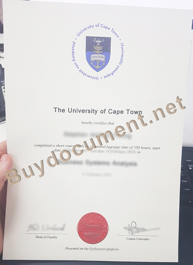 University of Cape Town diploma, University of Cape Town degree, fake degree, fake certificate