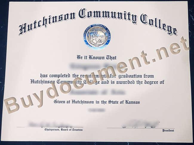 Hutchinson Community College diploma, Hutchinson Community College fake degree, fake certificate