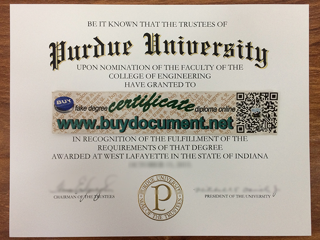 Purdue University diploma, Purdue University degree, fake diploma