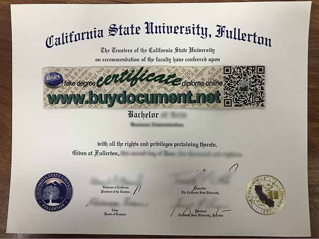California State University, Fullerton diploma, California State University, Fullerton degree,