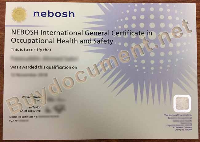 NEBOSH diploma, NEBOSH certificate, NEBOSH fake certificate
