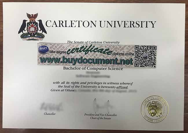 Carleton University diploma, Carleton University degree, Carleton University fake certificate