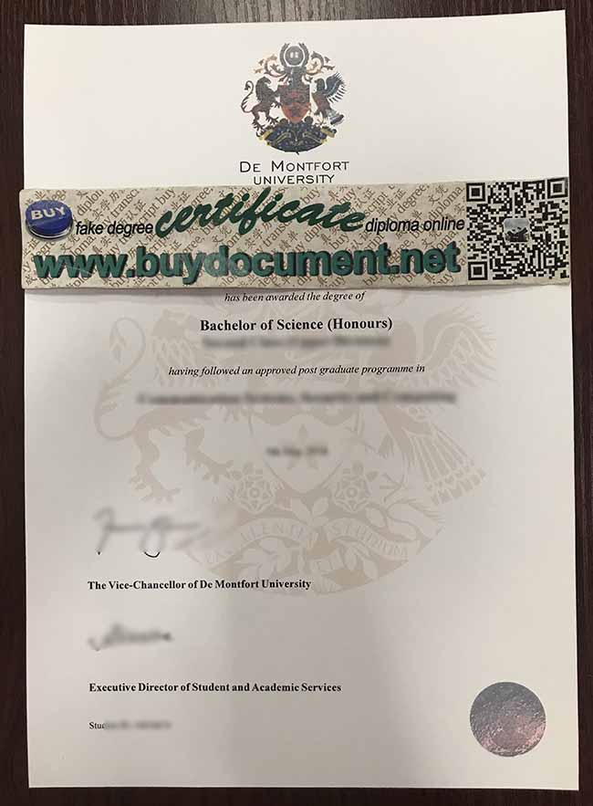 De Montfort University diploma, De Montfort University degree, buy fake certificate
