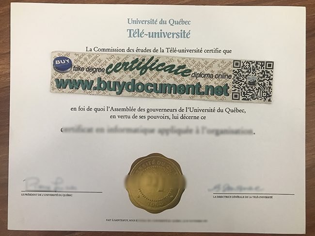 Université du Québec diploma, Université du Québec degree, Université du Québec fake certificate