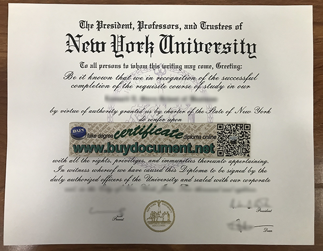 New York University diploma, New York University fake degree, fake certificate maker