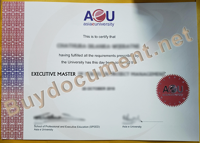 Asia E university diploma, fake Asia E university degree, buy fake certificate