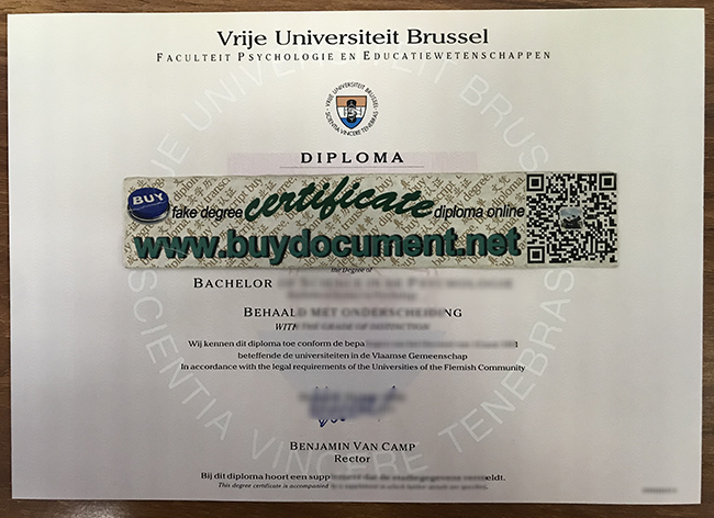 Vrije Universiteit Brussel fake diploma, Vrije Universiteit Brussel degree, buy fake VUB degree