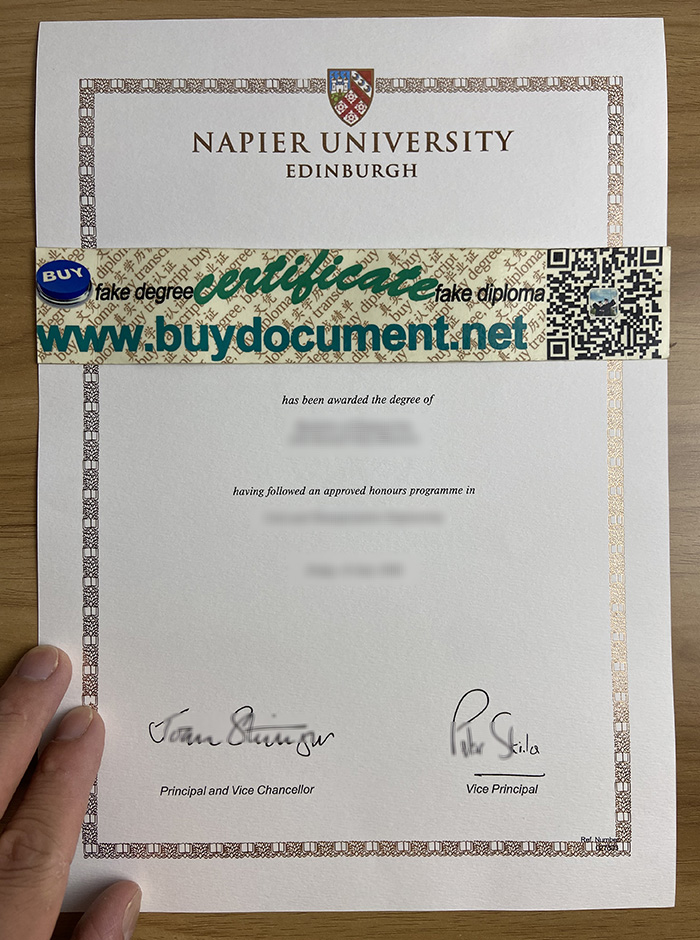 Buy Edinburgh Napier University diploma online.