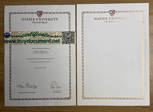 Edinburgh Napier University degree 