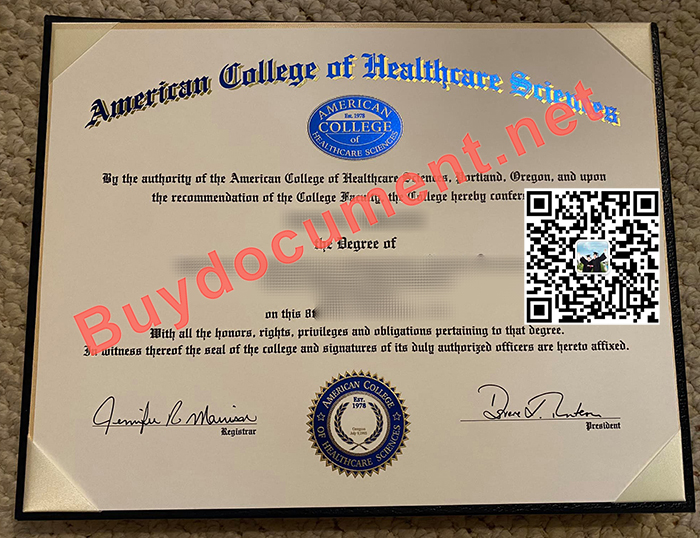 How to reapply for the lost American College of Healthcare Sciences degree certificate? Is it possible to buy fake ACHS diplomas?