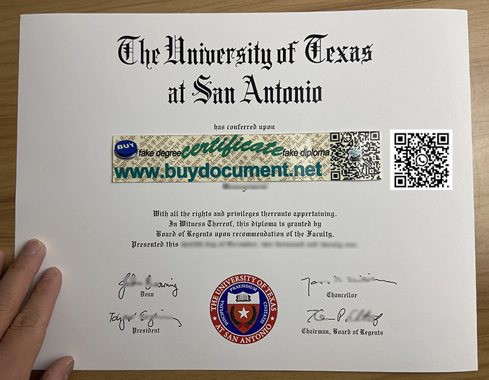University of Texas at San Antonio diploma, University of Texas at San Antonio degree. UTSA degree, UTSA diploma.