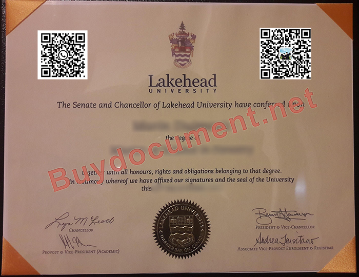 Lakehead University diploma, Lakehead University transcript, Lakehead University degree certificate. Buy a diploma, get diploma.