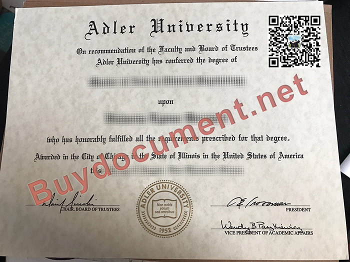 Adler University diploma, fake Adler University degree, buy diploma.