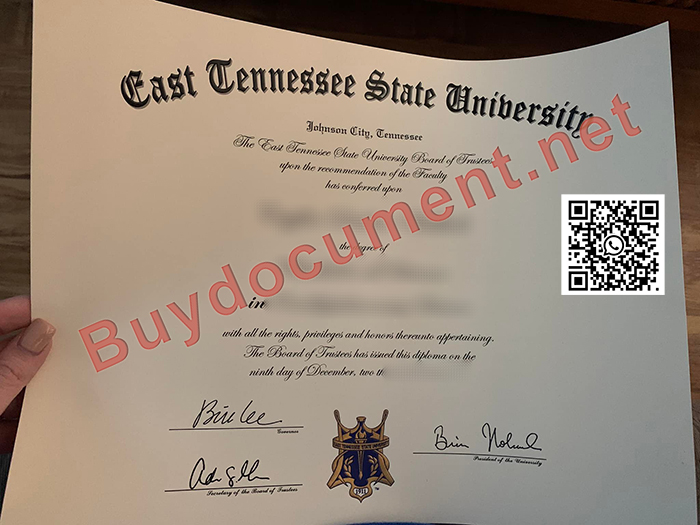 Get a fake diploma from East Tennessee State University. ETSU degree.