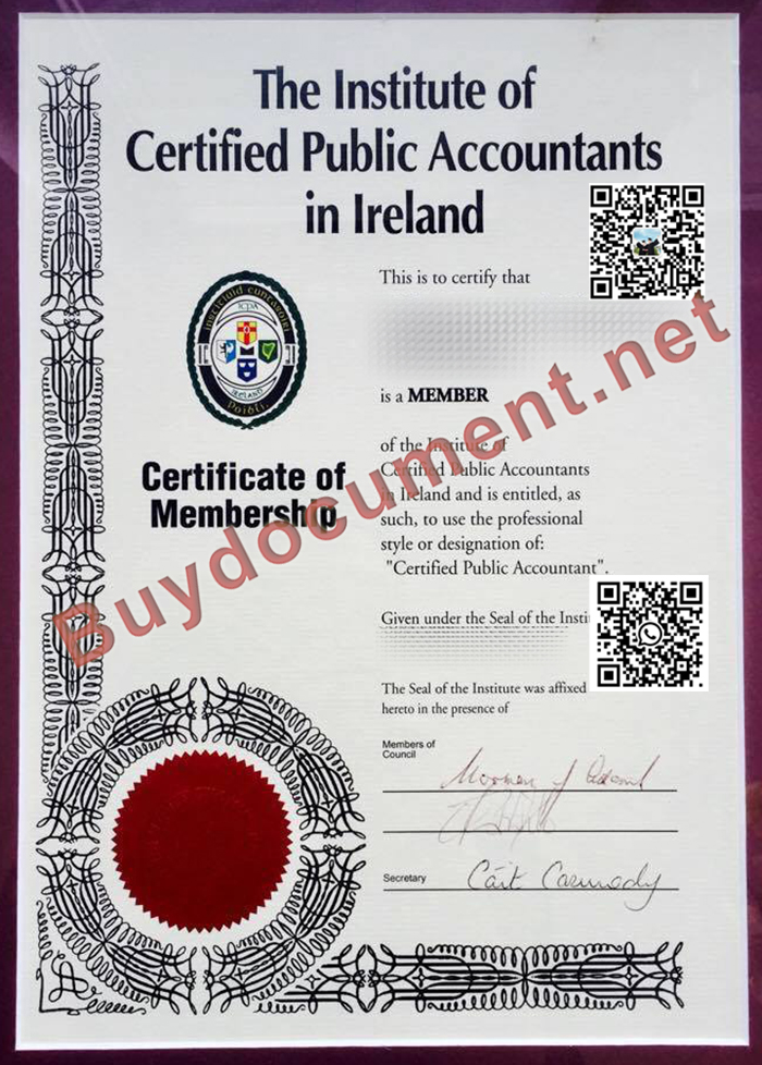 CPA Ireland certificate, CPA Ireland diploma, CPA certificate.