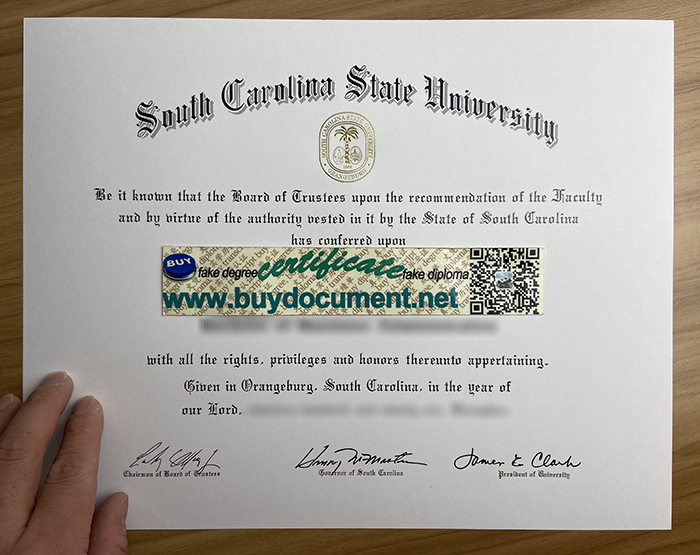 SC State University diploma