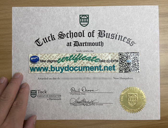 Buy fake Tuck School of Business degree