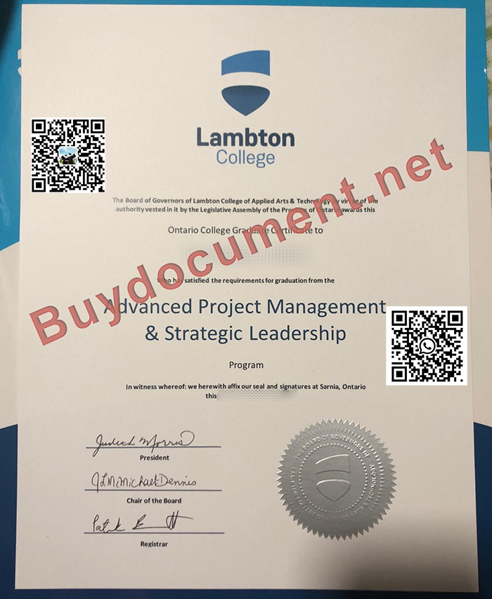 buy Lambton College diploma