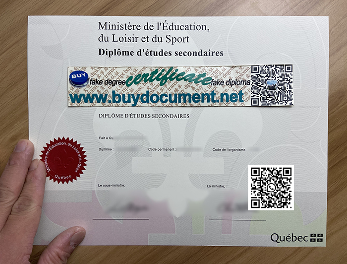 Fake Quebec secondary schools diploma