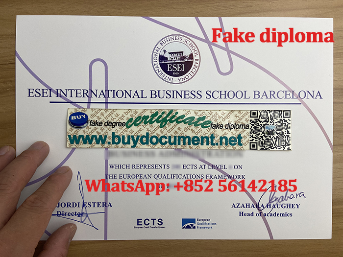 Fake  ESEI diploma, fake  ESEI degree,  ESEI International Business School diploma