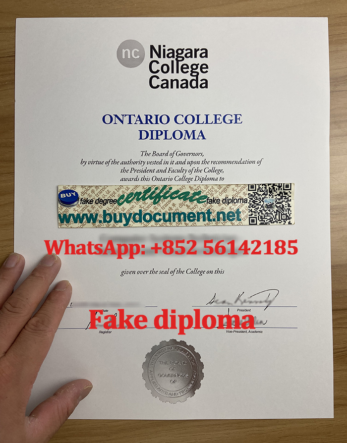 Fake Niagara College diploma, Niagara College Canada degree, NC Canada diploma. 