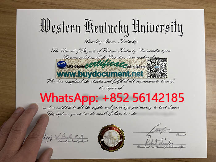 Western Kentucky Universitydiploma for sale. WhatsApp: +852 56142185 1-24011G61S5592