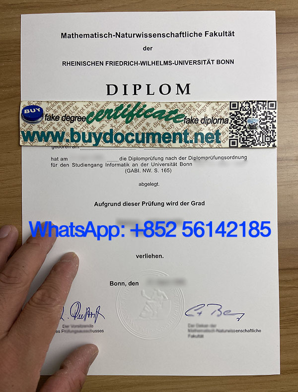 Need University of Bonn diploma. 